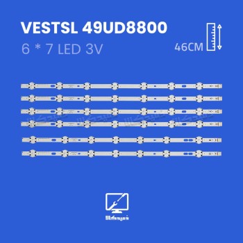 بک لایت تلویزیون  وستل مدل  49UD8800