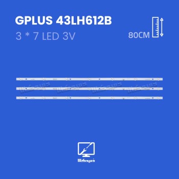 بک لایت تلویزیون جی پلاس مدل  43LH612B