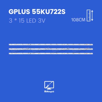بک لایت تلویزیون جی پلاس مدل 55KU722S
