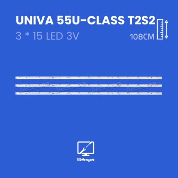 بک لایت تلویزیون یونیوا مدل 55U-CLASS/T2S2