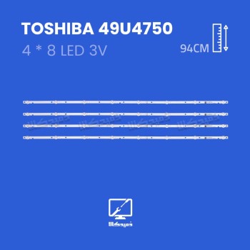 بک لایت تلویزیون توشیبا مدل 49U4750