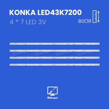 بک لایت تلویزیون کونکا مدل LED43K7200