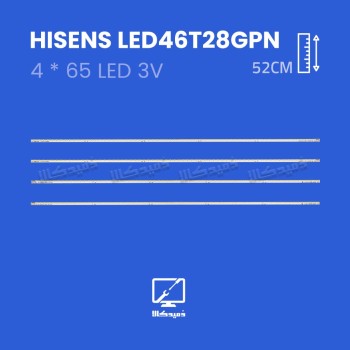 بک لایت تلویزیون هایسنس مدل LED46T28GPN