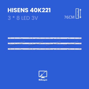 بک لایت تلویزیون هایسنس مدل 40K221