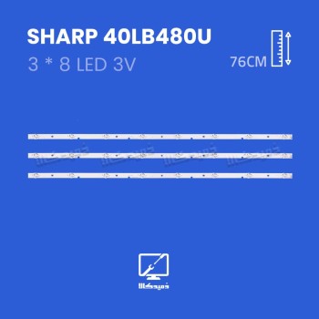 بک لایت تلویزیون شارپ مدل 40LB480U