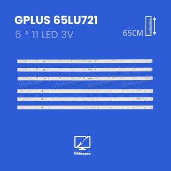 بک لایت تلویزیون جی پلاس مدل 65LU721