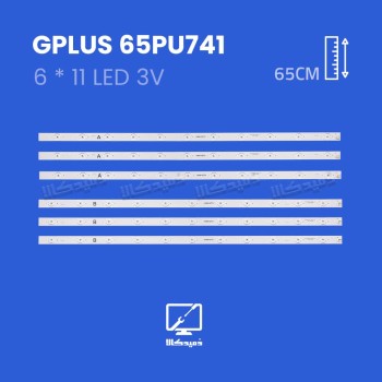 بک لایت تلویزیون جی پلاس مدل 65PU741