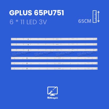 بک لایت تلویزیون جی پلاس مدل 65PU751