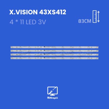 بک لایت تلویزیون ایکس ویژن مدل 43XS412