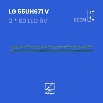بک لایت تلویزیون ال جی مدل 55UH671V