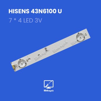 بک لایت تلویزیون هایسنس مدل 43N6100U