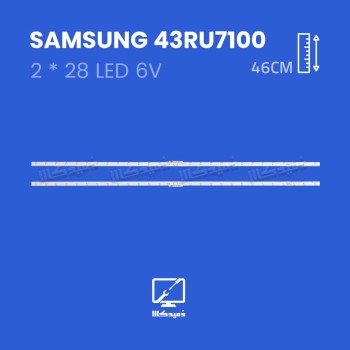 بک لایت تلویزیون سامسونگ مدل 43RU7100