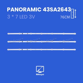 بک لایت تلویزیون پانورامیک مدل 43SA2643
