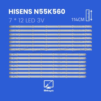 بک لایت تلویزیون هایسنس مدل N55K560