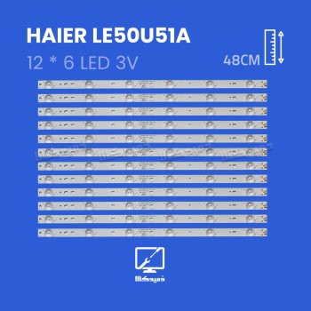 بک لایت تلویزیون هایر مدل LE50U51A