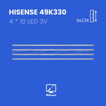 بک لایت تلویزیون هایسنس مدل 49k330
