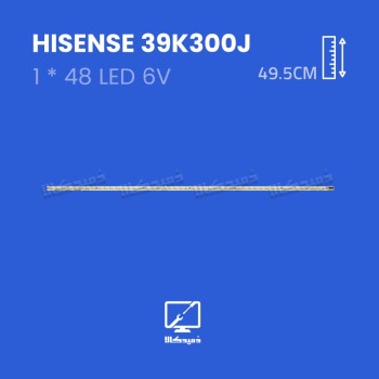 بک لایت تلویزیون هایسنس مدل 39K300J