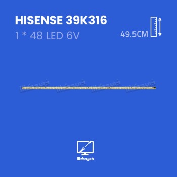 بک لایت تلویزیون هایسنس مدل 39K316