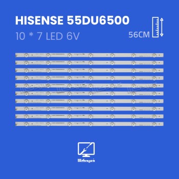 بک لایت تلویزیون هایسنس مدل 55DU6500
