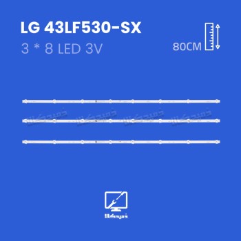 بک لایت تلویزیون ال جی مدل 43LF530-SX