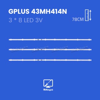 بک لایت تلویزیون جی پلاس مدل 43MH414N