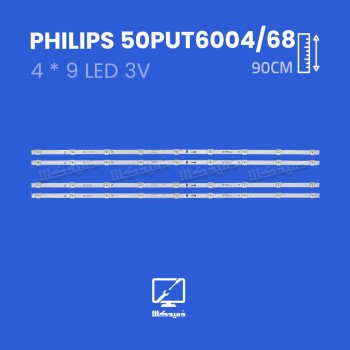 بک لایت تلویزیون فیلیپس مدل 50PUT6004/68