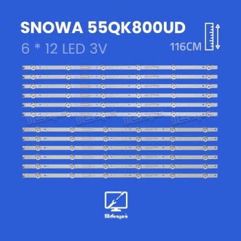 بک لایت تلویزیون اسنوا مدل 55QK800UD