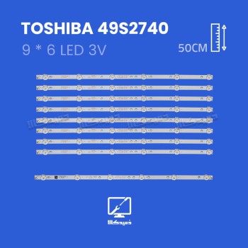 بک لایت تلویزیون توشیبا مدل 49S2740