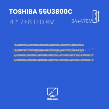 بک لایت تلویزیون توشیبا مدل 55U3800C