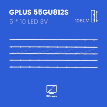 بک لایت تلویزیون جی پلاس مدل 55GU812S