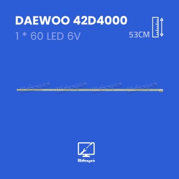بک لایت تلویزیون دوو مدل 42D4000 فلتی
