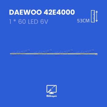بک لایت تلویزیون دوو مدل 42E4000 فلتی