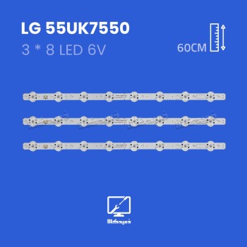 بک لایت تلویزیون ال جی مدل 55UK7550