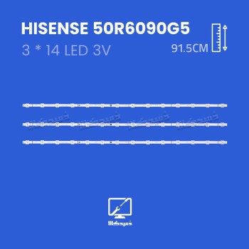 بک لایت تلویزیون هایسنس مدل 50R6090G5