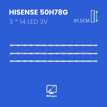 بک لایت تلویزیون هایسنس مدل 50H78G