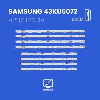 بک لایت تلویزیون سامسونگ مدل 43KU6072