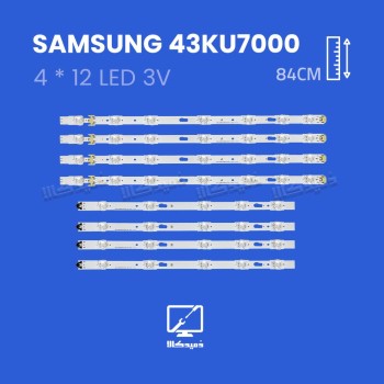 بک لایت تلویزیون سامسونگ مدل 43KU7000