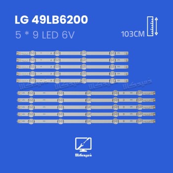 بک لایت تلویزیون ال جی مدل 49LB6200