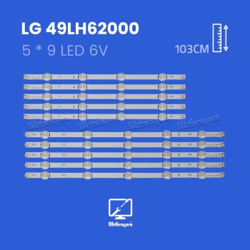 بک لایت تلویزیون ال جی مدل 49LH62000