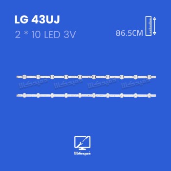 بک لایت تلویزیون ال جی مدل 43UJ