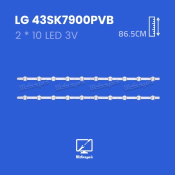 بک لایت تلویزیون ال جی مدل 43SK7900PVB