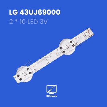 بک لایت تلویزیون ال جی مدل 43UJ69000