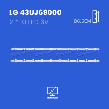 بک لایت تلویزیون ال جی مدل 43UJ69000