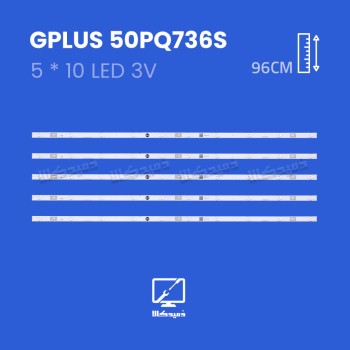 بک لایت تلویزیون جی پلاس مدل 50PQ736S