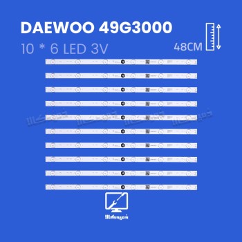 بک لایت تلویزیون دوو مدل 49G3000