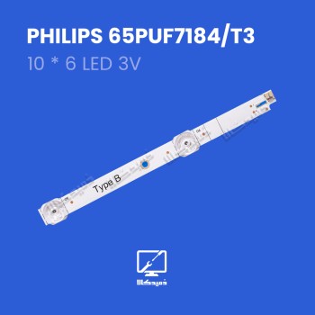 بکلایت تلویزیون فیلیپس مدل  65PUF7184/T3