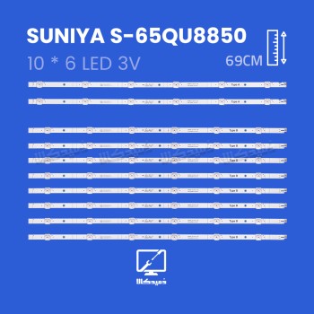 بک لایت تلویزیون سونیا مدل S-65QU8850