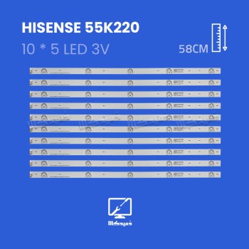 بک لایت تلویزیون هایسنس مدل 55K220 اورجینال