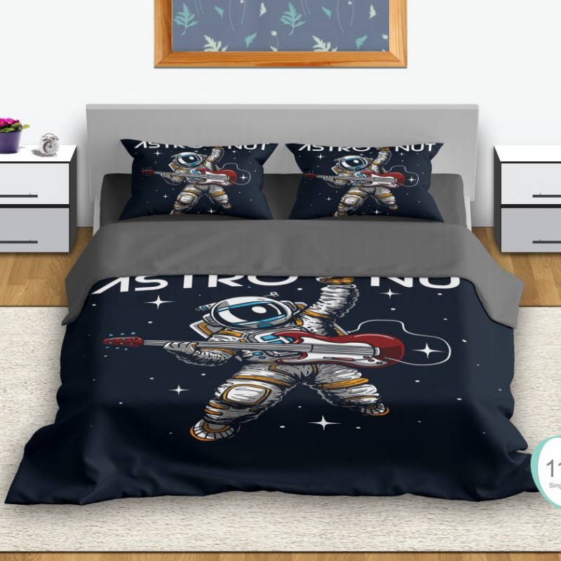 روتختی ۱نفره ۳بعدی طرح فضانورد برند رمانتیک (چاپ دیجیتال)