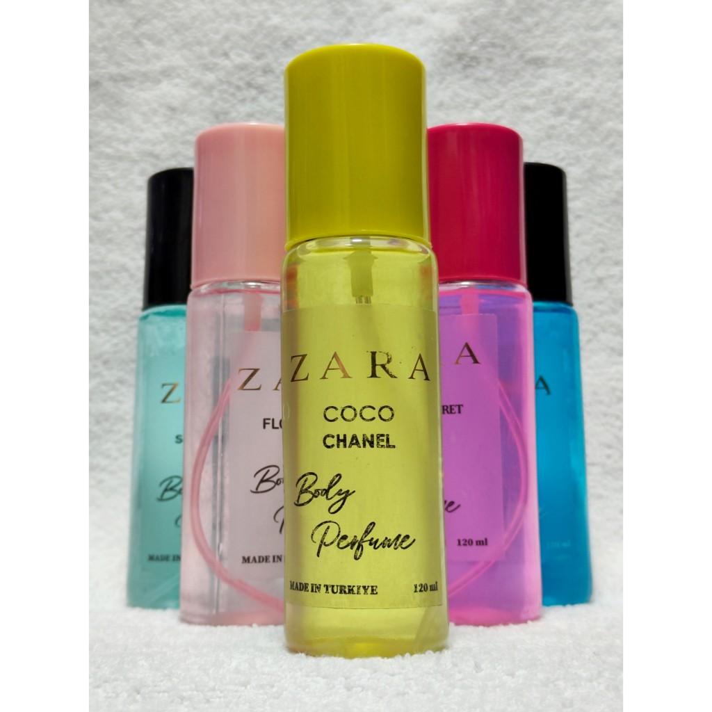 بادی اسپلش زنانه ZARA شاینی مدل Coco Chanel حجم 120 میلی لیتر